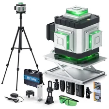 Laser Level, MrToNo 4 x 360 °laser level 360 self leveling, 16 Lines 4D laz