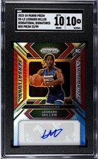 2023 Prizm SS-LE Leonard Miller Sensational Signatures Red Auto /99 RC SGC 10
