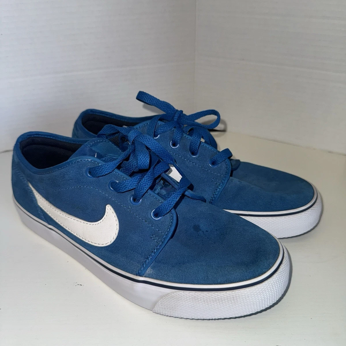Nike Toki Canvas Low Top Sneakers Mens Size 10 Blue Green 555272-431 Nike Sneakers Men Sz 10 Toki Low Black Canvas Skate Athletic  main image 3