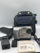 Sony Mavica MVC-FD83 Digital Camera Bundle w/ Case Battery Charger Manual Works
