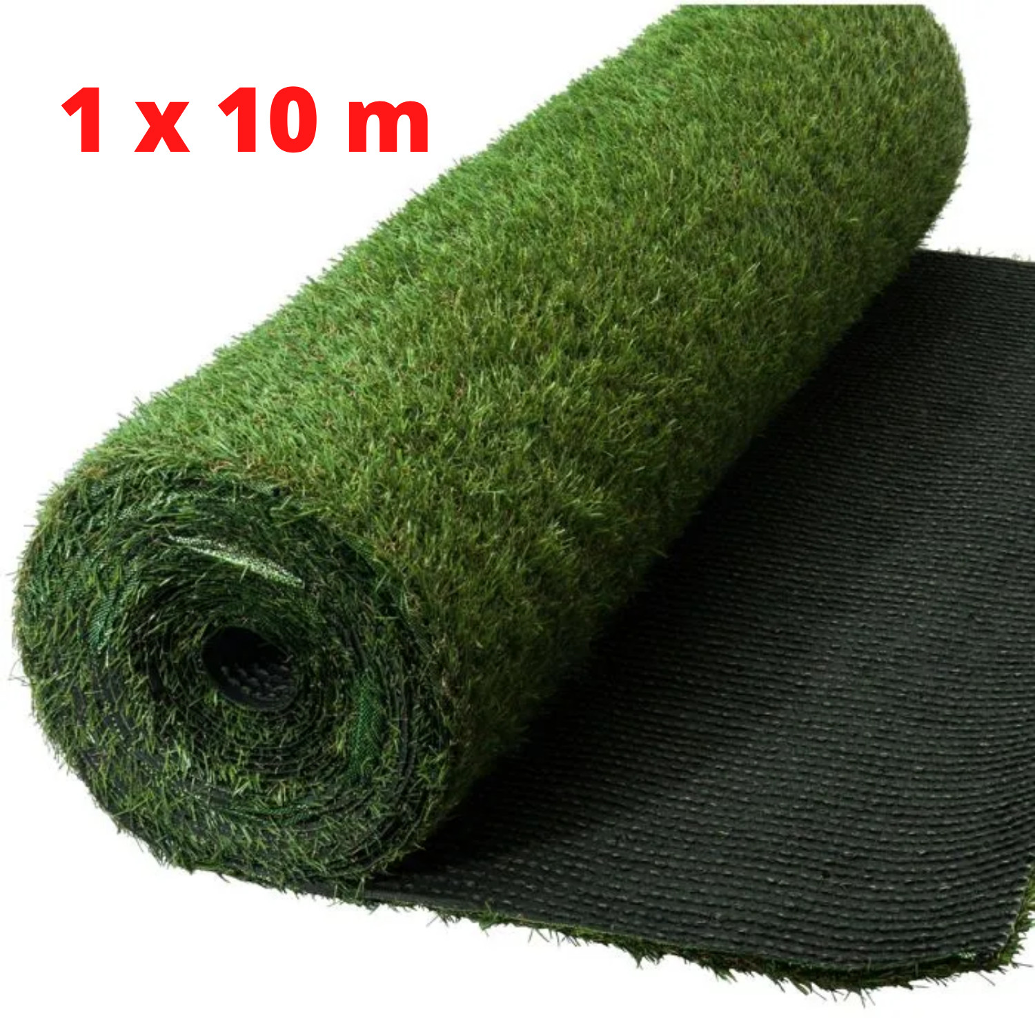 Gazon synthétique 2cm rouleau 1x10m - Pelouse artificielle extérieure drainage pour jardin