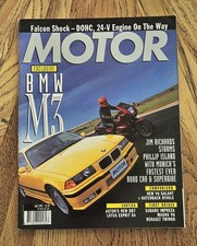 MOTOR MAGAZINE MAY 1993 BMW M3 LOTUS ESPRIT POSRCHE 911 CARRERA 2