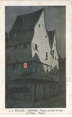 ILLUSTRATEUREN #MK53513 J J Waltz Pignon Bei Mondschein In Colmar Elsass Hans