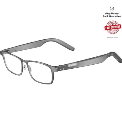 AI Smart Glasses with Real-Time Translation & Transcription, Gray Titanium Frame