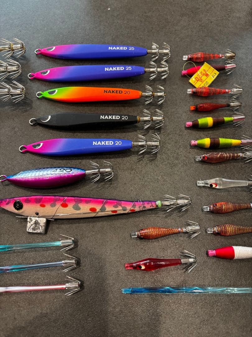 Fishing Lure Squid Metal Squid Jig Set Breed Naked Como Jig etc. - Image 4