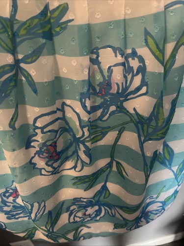 Abito Lilly Pulitzer Posey linea Tossing taglia 2 nuovo con etichetta blu poco profondo con fiori {iii} - Foto 6 di 10