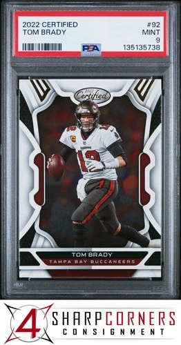 2022 PANINI CERTIFIED #92 TOM BRADY POP 5 PSA 9