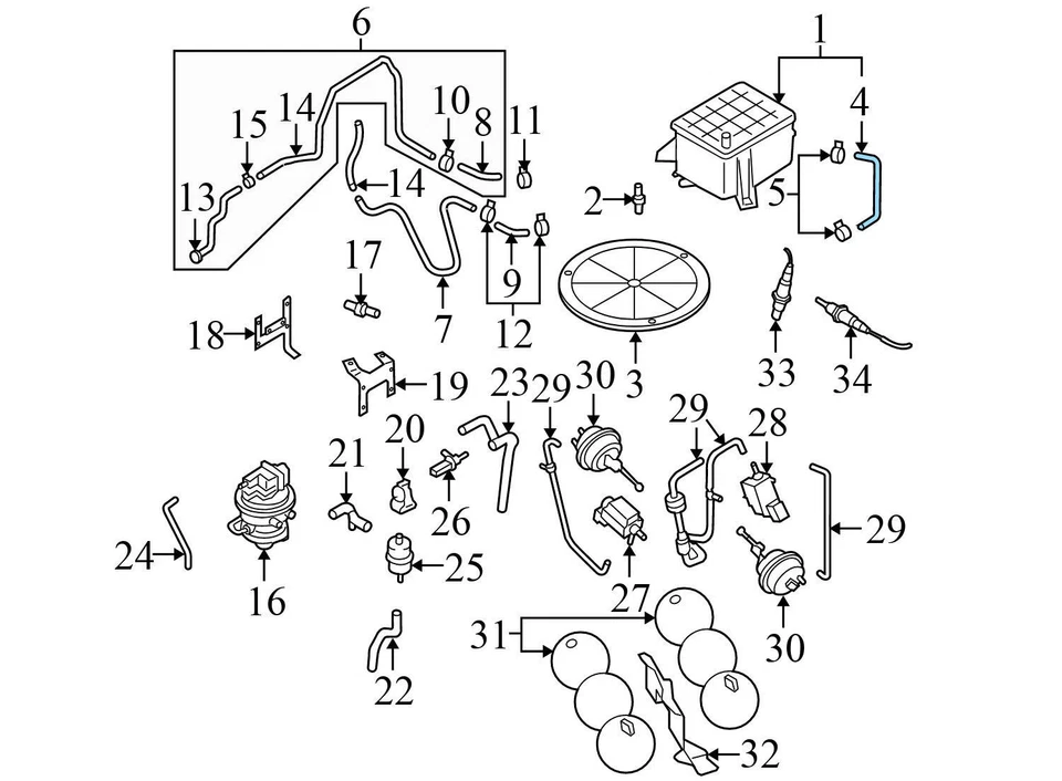 2004-2010 AUDI A8 QUATTRO - уголь канистра шланг / линия 4E0906272AF - Изображение 3 из 4
