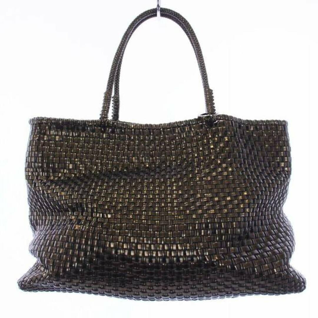 ANTEPRIMA Intreccio Wire Bag Tote Handbag Brown Dark KH Used ANTEPRIMA Intreccio Wire Bag Tote Handbag Brown Dark KH Used