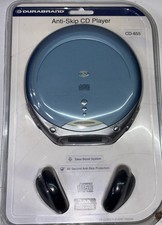 New Durabrand Model CD-855 Portable CD Player with Headphones Blue Sealed NIP