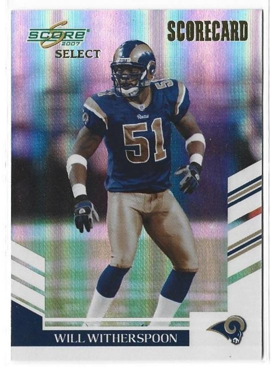 Will Witherspoon 2007 Select Scorecard 57/100