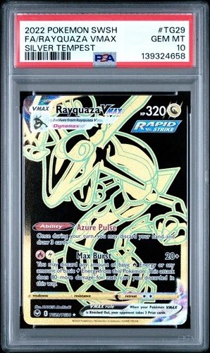 PSA 10 Rayquaza VMAX TG29 - Pokemon Silver Tempest Trainer Gallery - Pokemon TCG