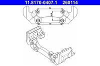 ATE Bremssattelhalter Hinten (11.8170-0407.1) FüR MERCEDES-BENZ Sprinter 2-T