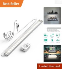 Adjustable Brightness LED Strip Light - 12" Under Cabinet Bar in Daylight White