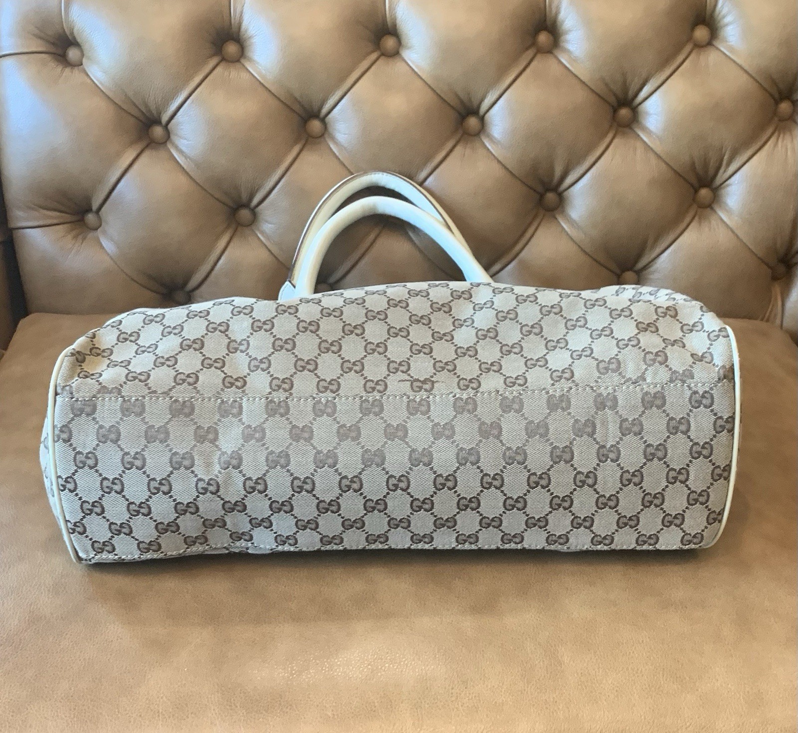 Authentic GUCCI Logo Sukey GG Pattern Shoulder Ba… - image 5