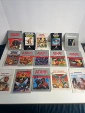 atari manual Lot Of 15 Vintage 1980s, ET, Space Invaders, Phoenix