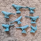 8 Vintage 1950's MARX American Bird Plastic PVC figures, Set 8