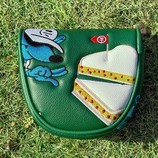 LAB DF3 Putter Headcover Green Embroidered Magnetic Closure Golf Club Protector