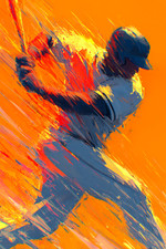 💎 Barry Bonds – Baseball Legends Series | Fine Art Pop 24x36 | Print V2