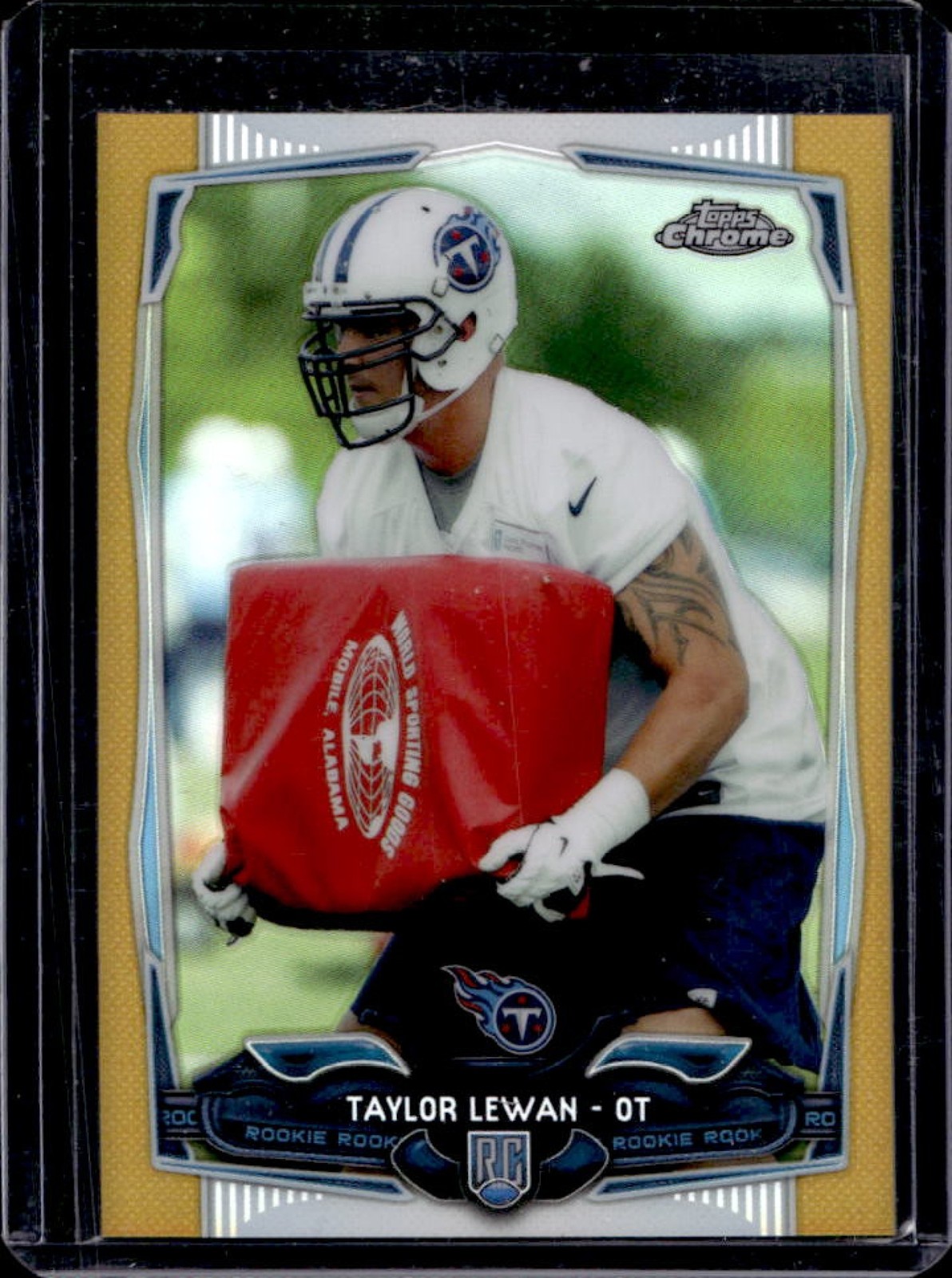 Taylor Lewan Topps Chrome #180 Gold Refractor