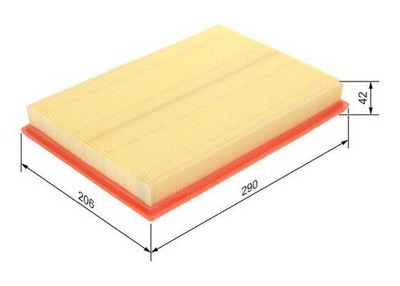 BOSCH Luftfilter 1 457 433 055 1457433055 S3055