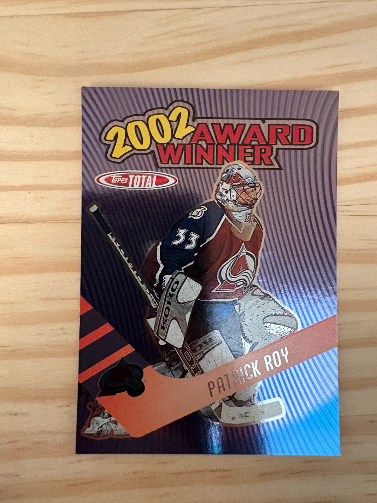 2002-03 Topps Total Award Winners #AW2 Patrick Roy - Colorado Avalanche