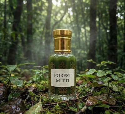 Pure Forest Mitti Perfume Oil - Wet Soil & Green Moss Fragrance - Alcohol Free