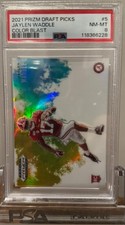 2021 Panini Prizm Draft Picks Jaylen Waddle Colorblast RC Ultra Rare 1in10 Cases