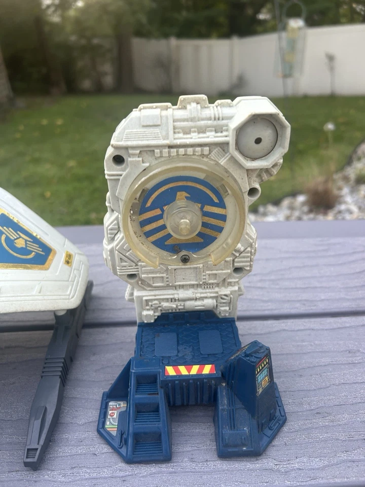 De colección Captain Power Jet XT-7 Barco y Energizador 1986 Mattel Blanco Leer Desc Foto 2 de 4