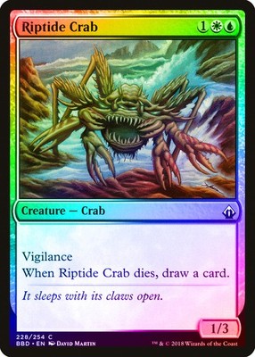 Riptide Crab FOIL Battlebond NM White Blue Common MAGIC MTG CARD ABUGames