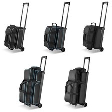 Uimoso Bowling Bag with Wheels for 2/3 Balls and Separate Shoe Storage