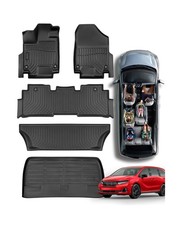 Car Floor Mats for Honda Odyssey: 2018-2026 Cargo Liner, Mini Passenger Van A...