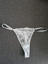 Knickers Panties Size S blue Lace Soft Cotton Feel Thongs😊New Super Cute