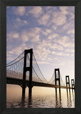 Die Brücke gerahmtes Wandbild Poster Leinwanddruck Bild
