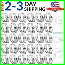 Hose Clamp 30pcs Fuel Line Clamp 58 Inch To 1 Inch Radiator Hose Clamps H...