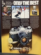 1979 Vintage Ads, Printed Ad, Canon AE-1, 1980 Olympic Winter Games 2195 