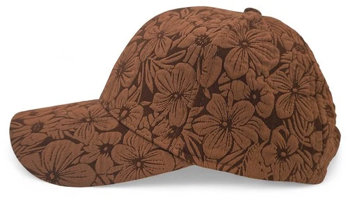 Damen Baseball Cap Blumen Muster | 6-Panel Basecap | verstellbar Klettverschluss