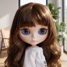 Neo 12" Blythe Doll Nude BJD From Factory Matte Face Brown Hair 1/6 Joint Body