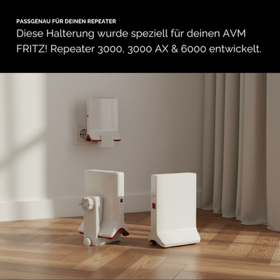 Wandhalterung für AVM Fritz! Repeater 6000 inkl. Befestigungsmaterial