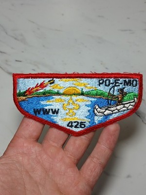 Vintage OA PO-E-MO Lodge 426 Order of the Arrow PATCH Boy Scouts WWW Columbia MO
