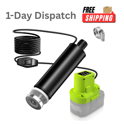 #ad Water Transfer Pump Compatible Ryobi 18V Battery 30L min Submersible $44.65