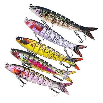 135cm 18g 5 Stück Mehrgelenk Wobbler für hecht Angelköder für Zielfische