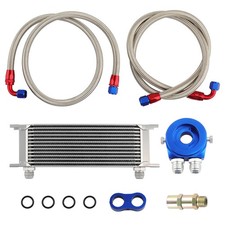Universal 13 Row AN-10 Kit radiatore olio Oil Cooler Filter Adapter Oil Line Kit