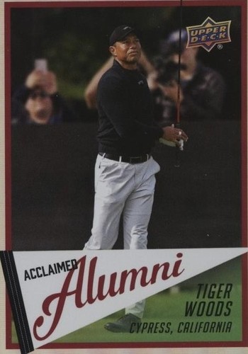 2026 Upper Deck Golf Acclaimed Alumni Tiger Woods #AL-1 Gold | eBay