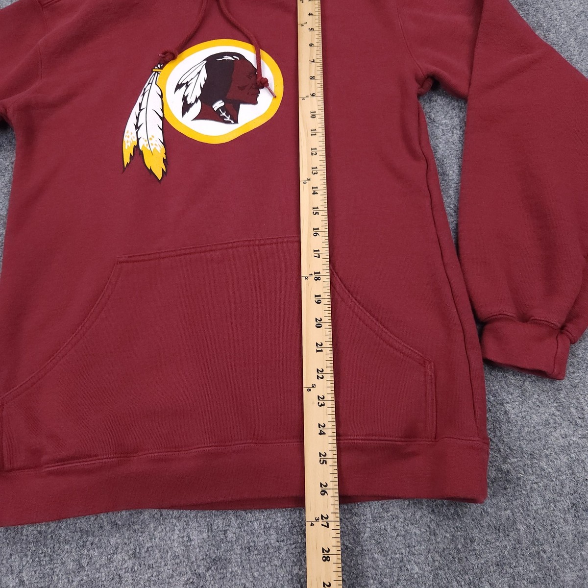 Washington Redskins Hoodie Mens Small Burgundy NFL Football Team