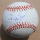 CAL RIPKEN JR. AUTOGRAPH OFFICIAL AMERICAN LEAGUE BALL-GENE BUDIG PRES.  HOF