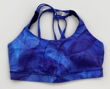 Lululemon Free To Be Bra Women's 6 Midnight Tulle Strappy Back Light Support