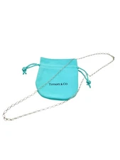 Tiffany & Co. Sterling Silver Oval Paper Clip 2.5mm Chain Necklace 20" - Pouch