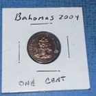 2004 Bahamas Bahamian One 1 Cent Starfish Coin  — photo 1