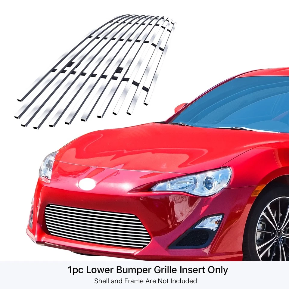 适用于 2013 - 2016 Scion FR-S 保险杠不锈钢镀铬钢坯格栅烧烤垫 — 第 2/4 张图片